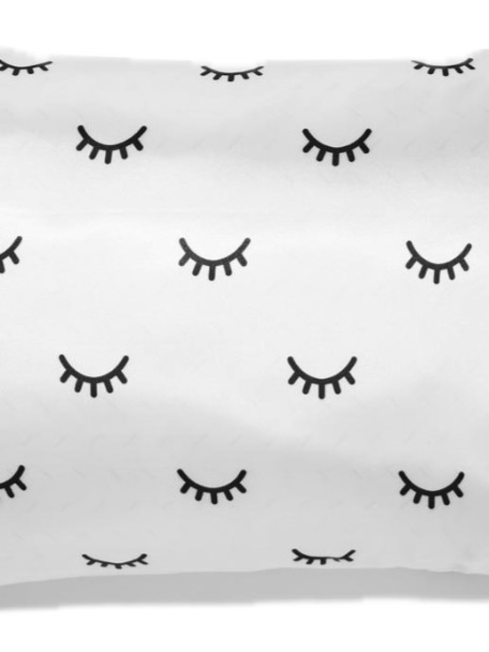 Sephora White Pillowcase with Black Eyelash Print VIB Rewards